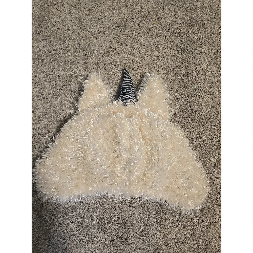 Oversized Zebra Unicorn Furry Animal Ears Hat Hood Cosplay Handmade Indie Maker